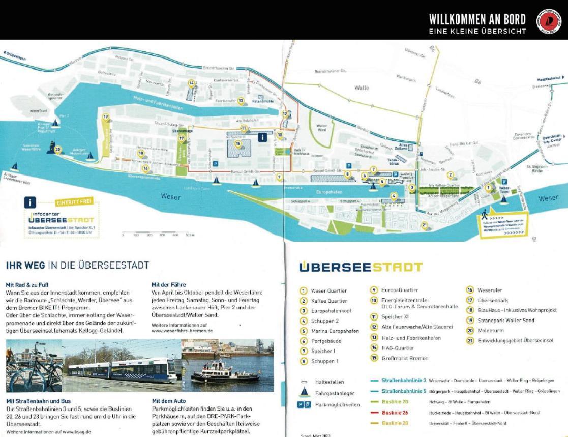 Suesses Motorboot - Bremen Ueberseestadt エクステリア 写真